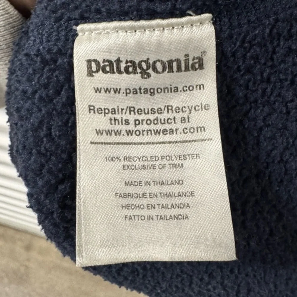 Patagonia Full Zip Up Sweatshirt Blue Company Embroidered Mens‎ XL Utility Work